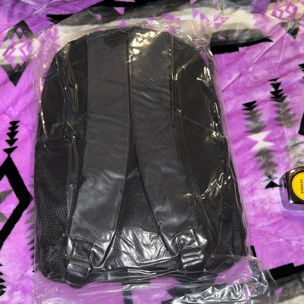 Stitch & Angel Pink/Black Cartoon Backpack - Picture 2 of 4